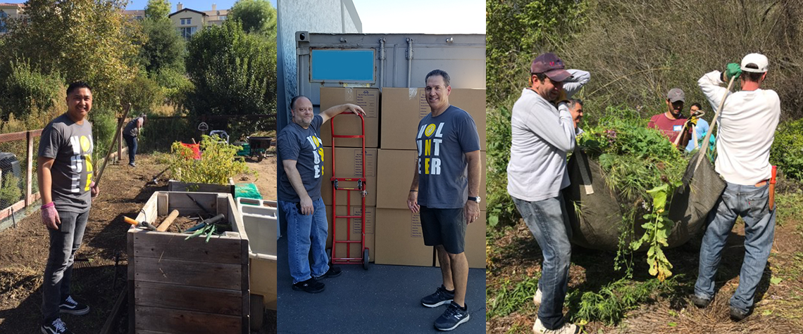 Picture collage-Volunteer work